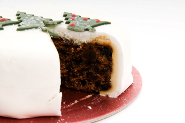 Fruit Cake or Traditional Canadian Christmas Cake with Bourbon