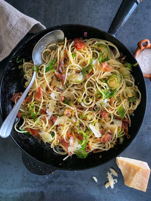 Spaghetti with Brussels Sprouts, Walnuts and Prosciutto | Recipes For ...